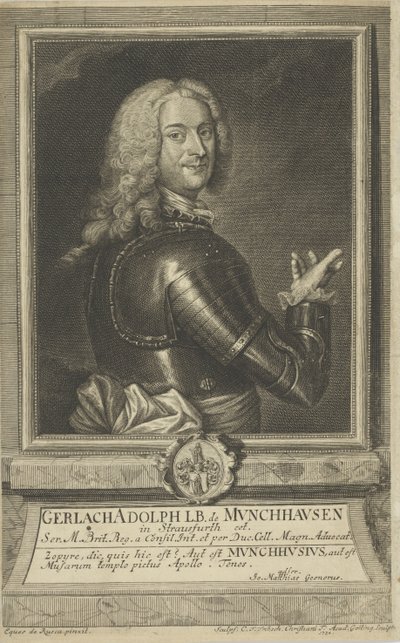 ゲルラッハアドルフフォンミュンヒハウゼンの肖像1688-1770、1738。 作： Christian Friedrich Fritzsch