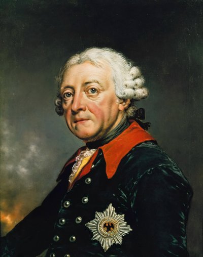 プロイセンのフリードリヒ 2 世 (1712-1786) の肖像、Lisiewski、Christian Friedrich Reinhold (1725-1794) 作。 キャンバスに油彩 作： Christian Friedrich Reinhold Lisiewski