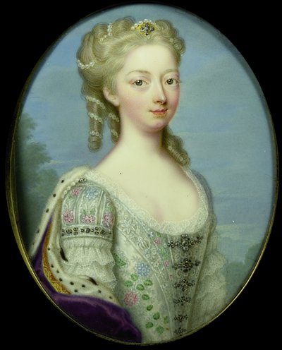 アンナ、ハノーバー王女 (1709-59)、ウィリアム 4 世の妻、オレンジ ナッソー公 作： Christian Friedrich Zincke