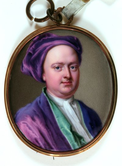 エドワードロードハーレー、1719年（エナメル質） 作： Christian Friedrich Zincke