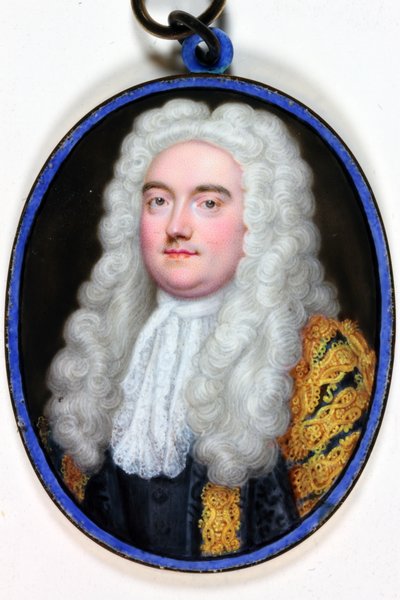 ジョン・バーニー・ロールオブマスターズ、1739年（エナメル） 作： Christian Friedrich Zincke