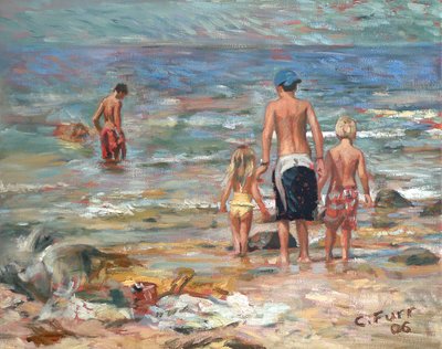 浜辺の風景, 2006 （リネンに油彩） 作： Christian Furr