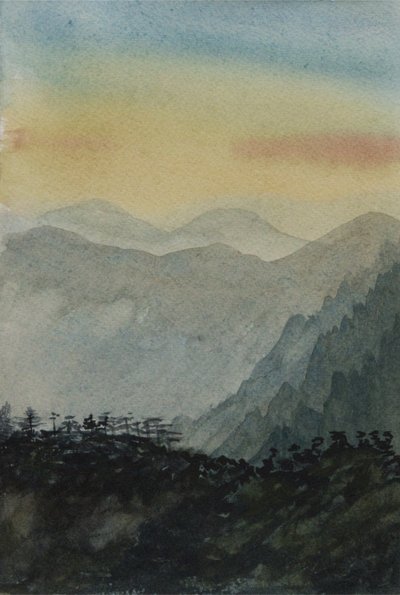 Getting Closer, 2015（紙に水彩画） 作： Christian Furr