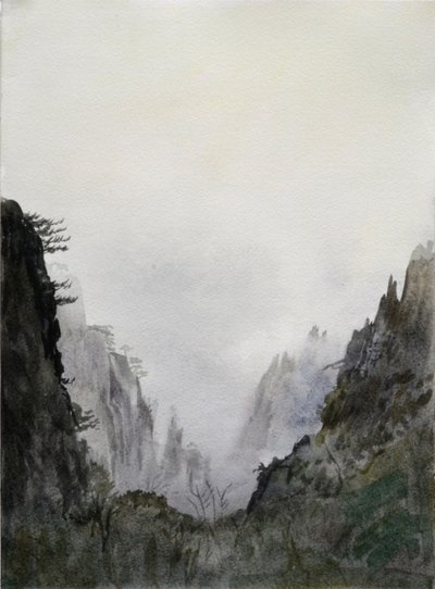 信じ始めること、2015年（紙に水彩画） 作： Christian Furr