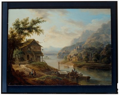 二つのライン風景 作： Christian Georg II Schutz or Schuz