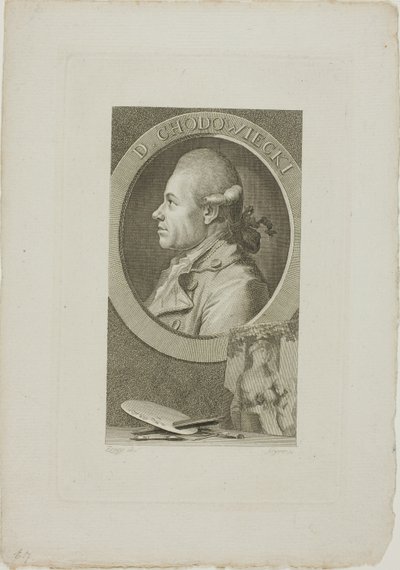 ダニエル・チョドヴィエツキの肖像 作： Christian Gottlieb Geyser