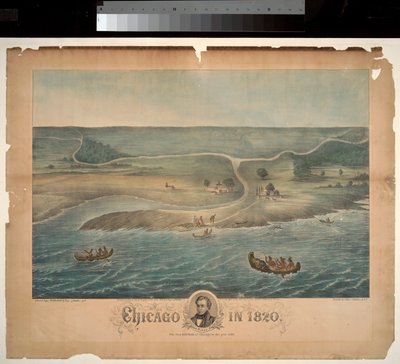 1820年、1867年のシカゴ 作： Christian Inger
