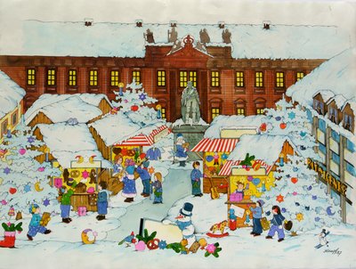 クリスマスマーケット（旧市街、エアランゲン大学 作： Christian Kaempf