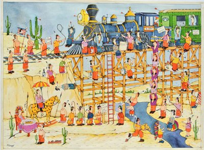 インド人による列車襲撃事件 作： Christian Kaempf