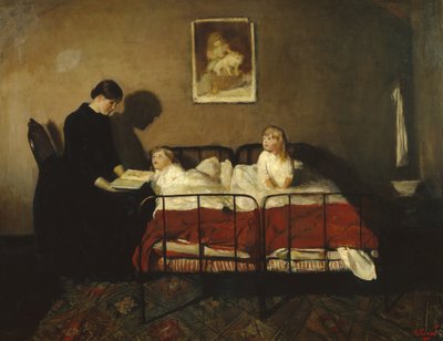 太陽の東と月の西 (キャンバスに油彩) 作： Christian Krohg