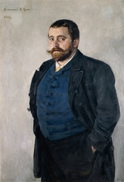 ゲルハルト・グラン（1856-1925）北欧文学教授 作： Christian Krohg