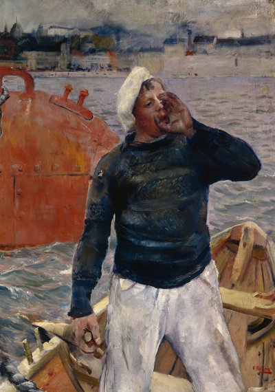 搬入 作： Christian Krohg