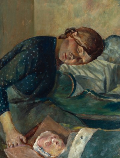 母と子（絵画） 作： Christian Krohg