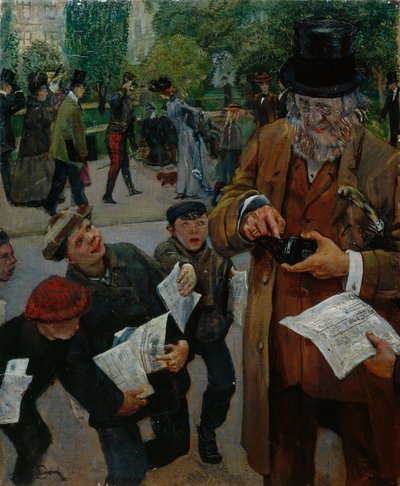 新聞少年 作： Christian Krohg