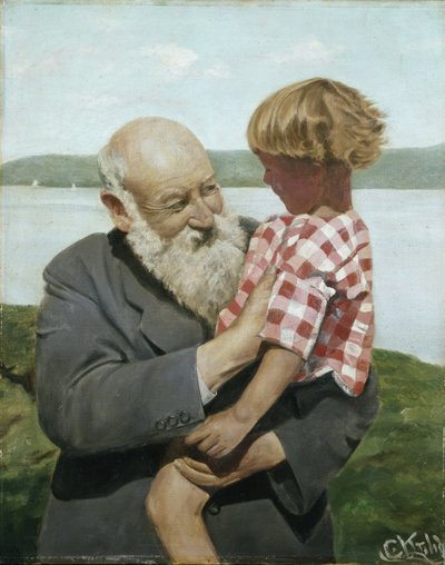 自画像（キャンバスに油彩） 作： Christian Krohg