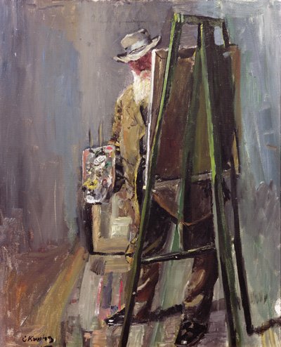 自画像 作： Christian Krohg