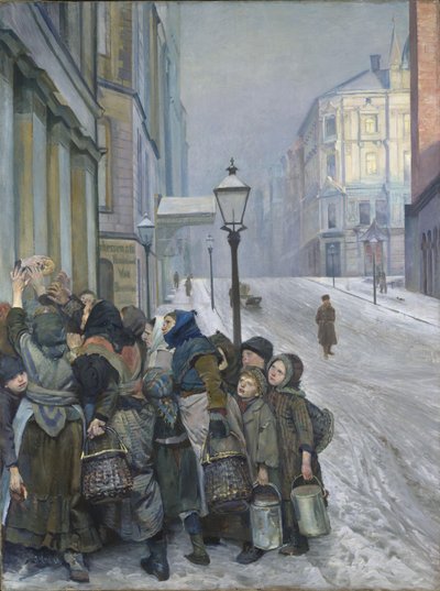 生存のための闘争 作： Christian Krohg
