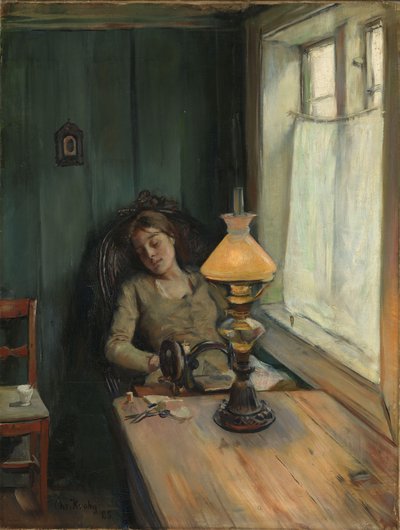 疲れた 作： Christian Krohg