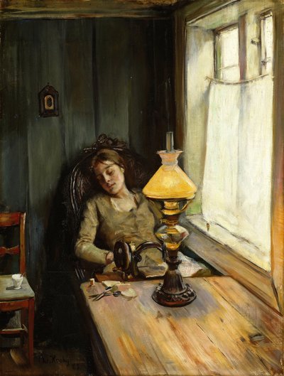 疲れた 作： Christian Krohg