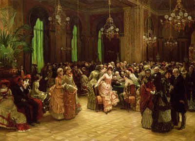 カジノ、モンテカルロ、1884 作： Christian Ludwig Bokelman