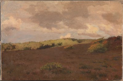 ヒースの風景。 秋 作： Christian Mourier Petersen