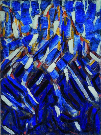 ブルーマウンテンの抽象化、1912 作： Christian Rohlfs