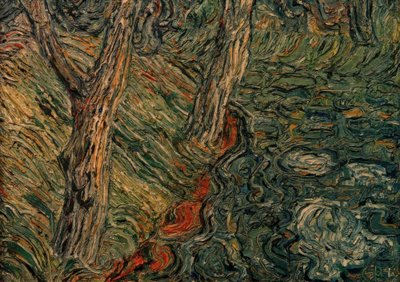 川沿いの木々 作： Christian Rohlfs