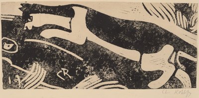 猫とネズミ、1912-1913。 作： Christian Rohlfs