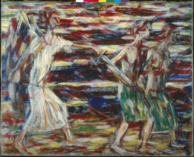 Chr。Rohlfs、楽園からの追放 作： Christian Rohlfs