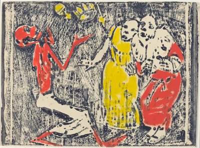 ジャグラーとしての死、1918年1919年。 作： Christian Rohlfs