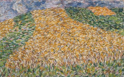 トウモロコシ畑。 1907 作： Christian Rohlfs