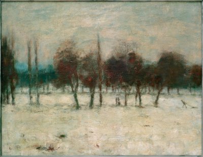 雪の中で果樹 作： Christian Rohlfs