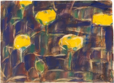 睡蓮。 1925 作： Christian Rohlfs