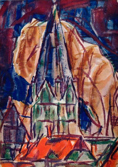 ゾーストの聖パトロクス、c1912 作： Christian Rohlfs