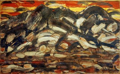 ウェッタースタイン山脈 作： Christian Rohlfs