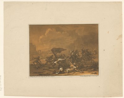 徒歩での騎兵と兵士の戦闘 騎手と馬と戦い (シリーズタイトル) 作： Christian Rugendas