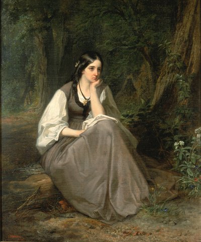 エヴァンジェリン、1861年。 作： Christian Schussele