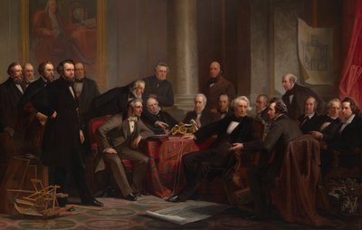 メン・オブ・プログレス、1862年。 作： Christian Schussele
