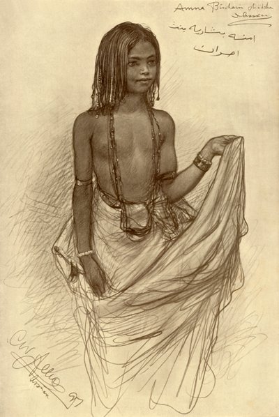 ビシャリの女の子、もっと、エジプト、 作： Christian Wilhelm Allers