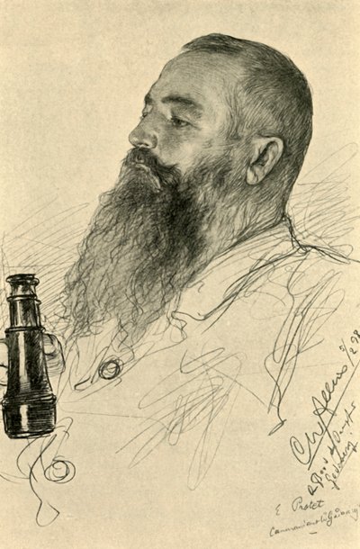 蒸気船「ゴダベリー」のプロテット船長、1898 年。 作： Christian Wilhelm Allers