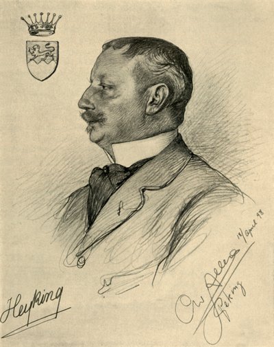 エドモンド・フォン・ハイキング、北京、1898年。 作： Christian Wilhelm Allers