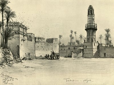 ナガダ、エジプト、1898 年の住宅。 作： Christian Wilhelm Allers