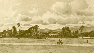 スマラン、ジャワ、1898年。 作： Christian Wilhelm Allers