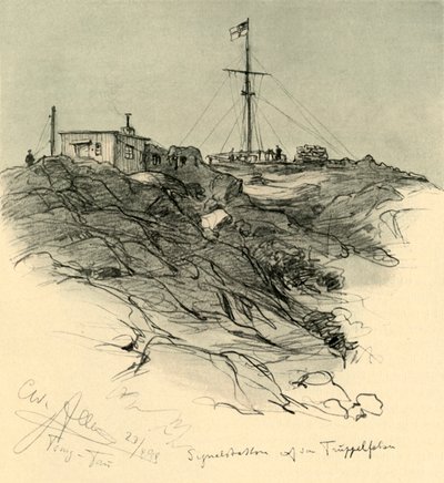 信号所、青島、中国、1898年。 作： Christian Wilhelm Allers