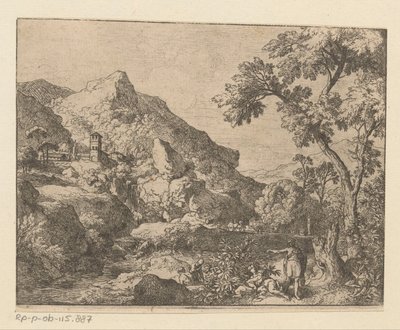 アルカディアの山の風景 作： Christian Wilhelm Ernst Dietrich