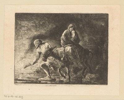 エジプトへのフライト 作： Christian Wilhelm Ernst Dietrich