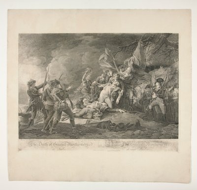 The Death of General Montgomery at Quebec (La Mort du General Montgomery devant Quebec) 作： Christian Wilhelm Ketterlinus