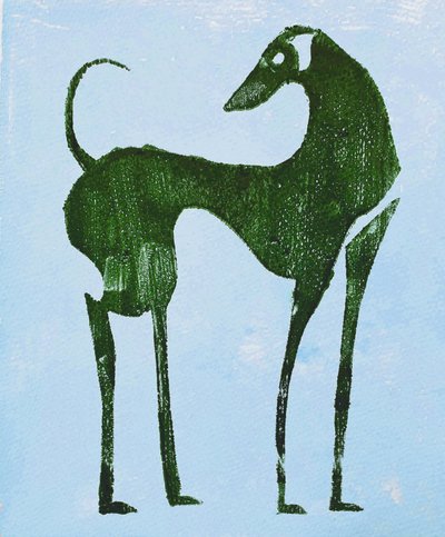 優雅な砂漠の犬 作： Christina Misuro