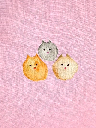 ピンクの猫 作： Christina Misuro