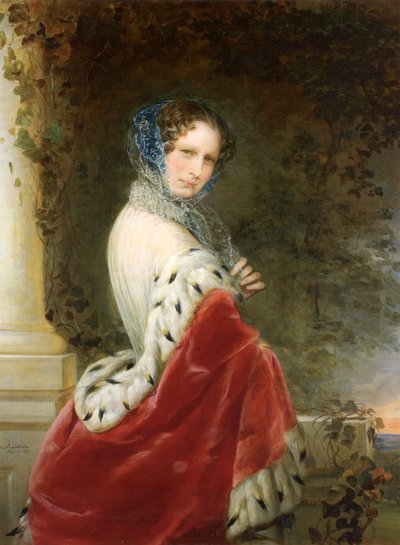 皇后アレクサンドラ・フョードロヴナシャルロッテのプロイセンの肖像、ニコラス1世皇帝1798〜1860年、1852年 作： Christina Robertson